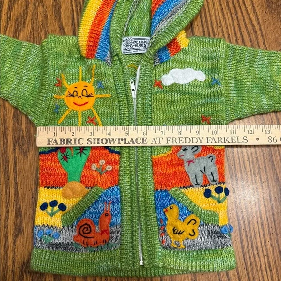 kids green knit sweater Mexicali
Blues 9-12 months - Picture 4 of 5
